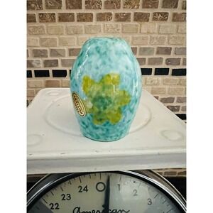 Stangl Stardust Salt Shaker‎ Turquoise Blue Aqua Vintage Handpainted